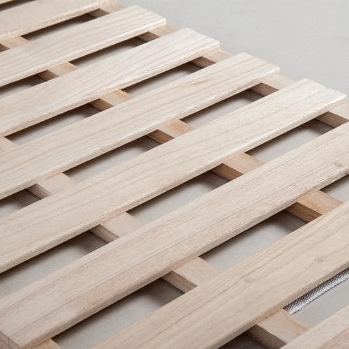 すのこベッド 折りたたみ 天然桐 四つ折り ベッドフレーム 木製 ダブル 4折桐