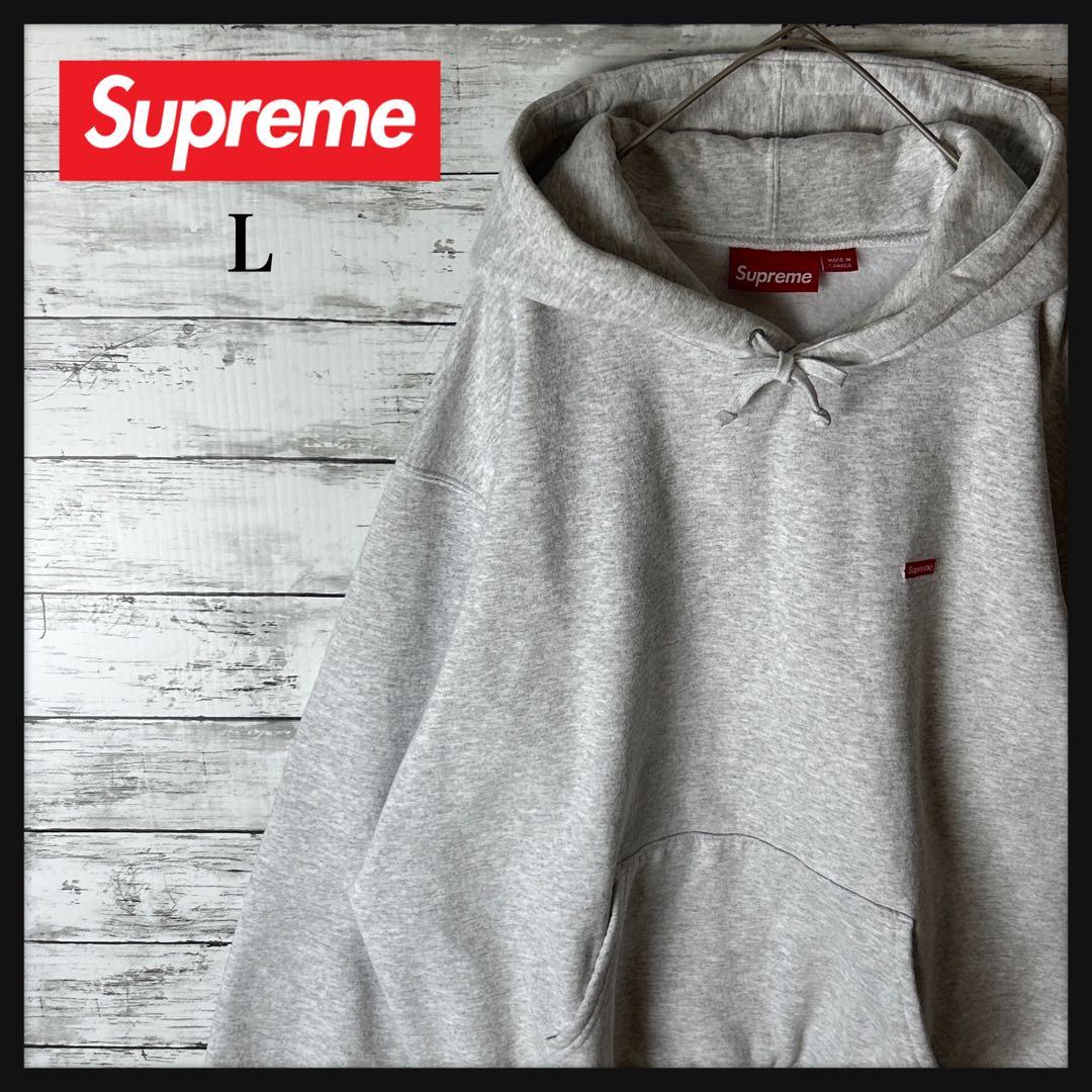 3809M【人気デザイン】シュプリーム☆スモールボックスロゴ パーカー 24FW