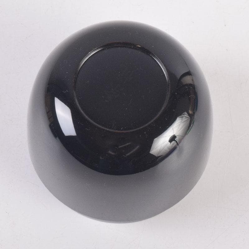 茶道具　山中塗　中村宗悦作　月に雁蒔絵　中棗　共箱　V　8376