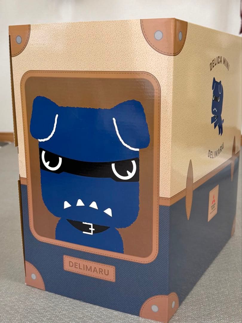 三菱　デリ丸　BIGぬいぐるみ　デニム　おまけ付き