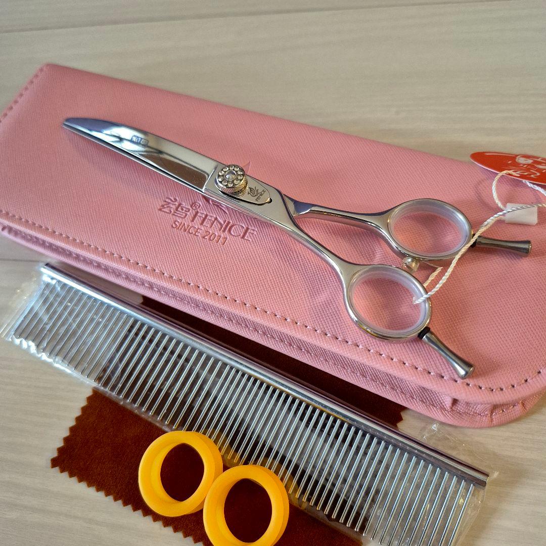 新品★7インチ フェニーチェ 左利き用カーブシザー★トリミングシザー