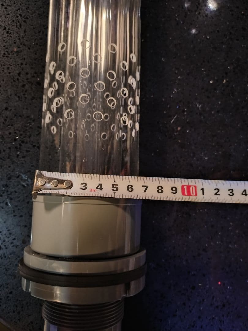 未使用 アクリル水槽オーバーフロー H450用 3重管セット