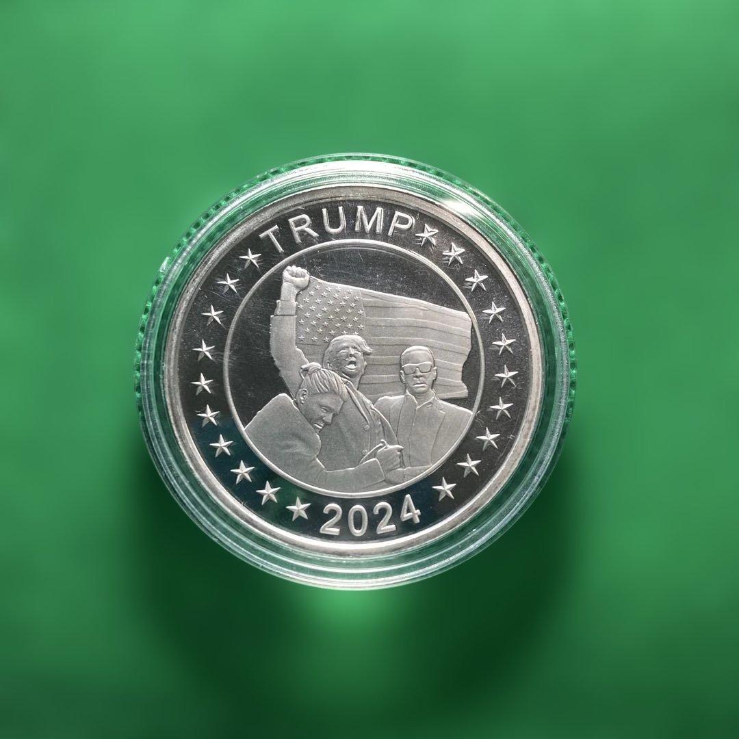 トランプ大統領 暗殺未遂事件 記念 銀貨 1オンス 純銀