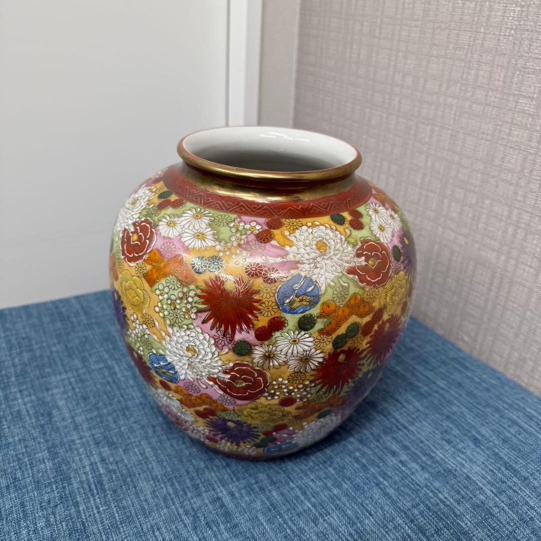 九谷焼 花瓶 花器 壺 陶器 華道