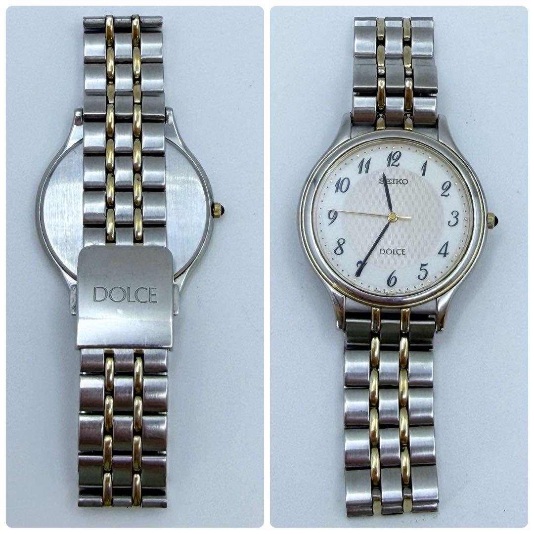 【稼働 新品電池】セイコー ドルチェ 8J41-8000 メンズ 腕時計