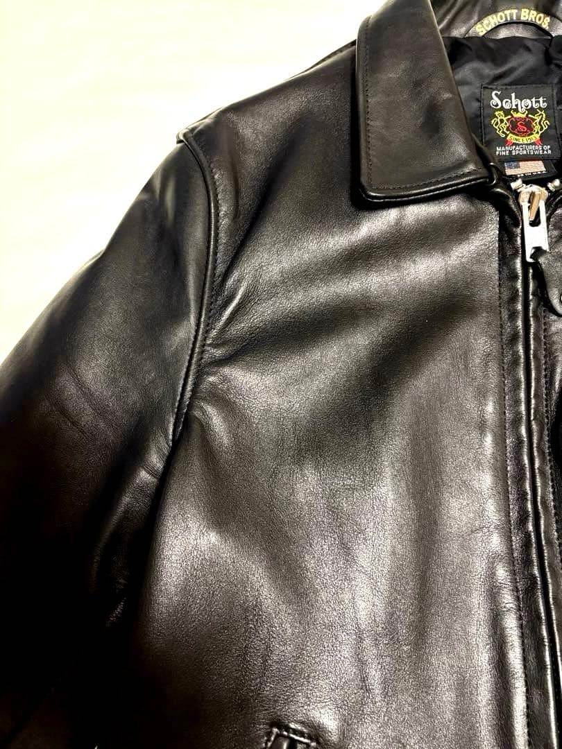 ⭐︎美品schott トラッカージャケット 7209 103US 牛本革　40