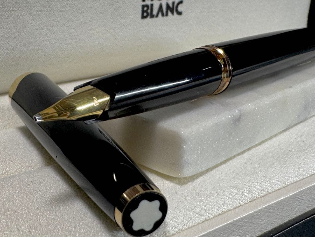 【極美品】モンブラン NO 121 万年筆 ペン先18K ブラック 太字