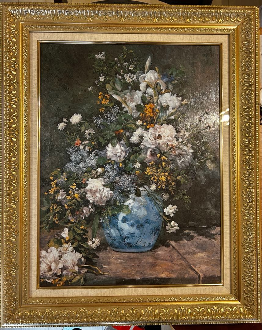 P*l様 【新品未使用】ルノワール　春の花　15号　立体複製画