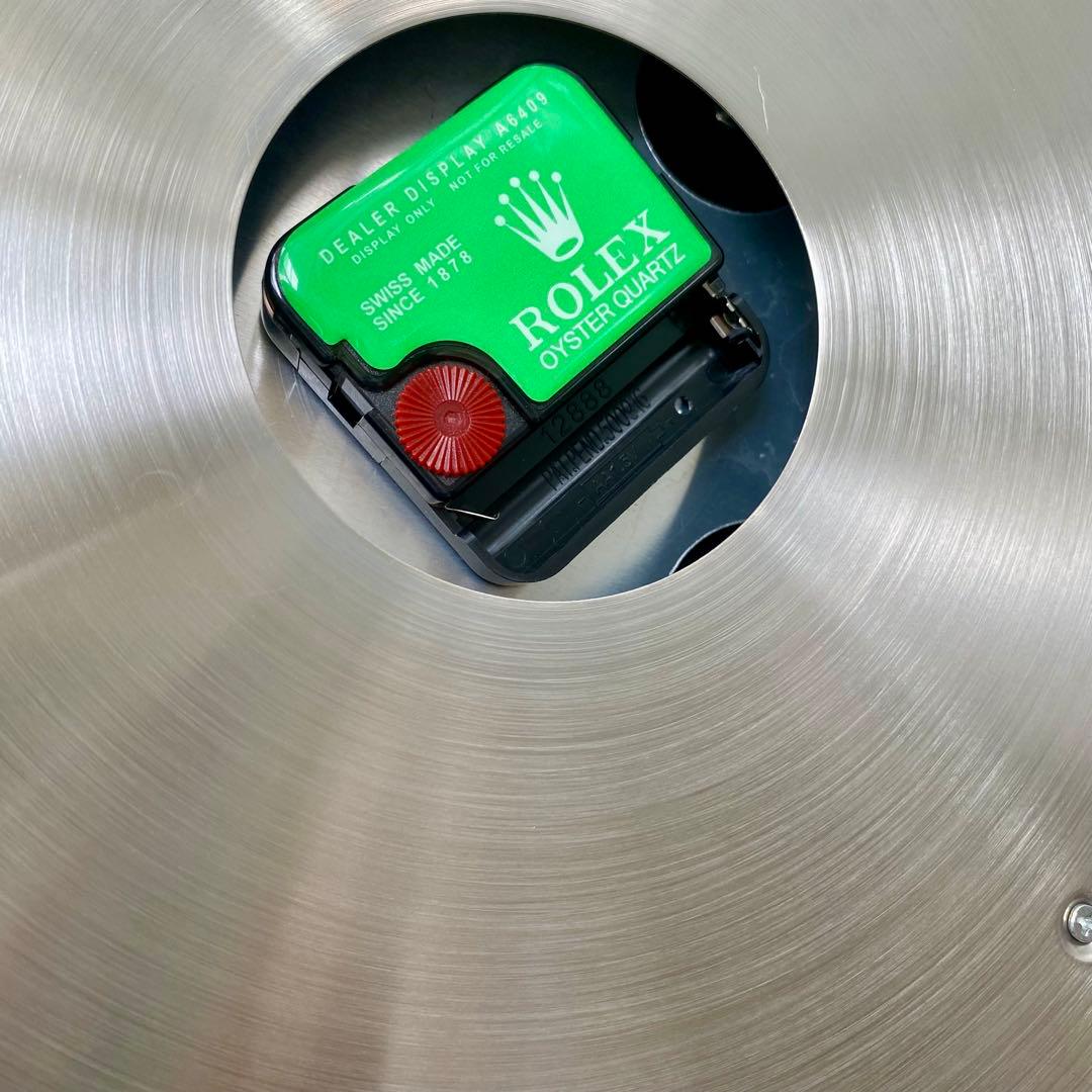 海外販促品 新品 ROLEX掛け時計 デイトナ シルバー ／ブルー　美しいです！