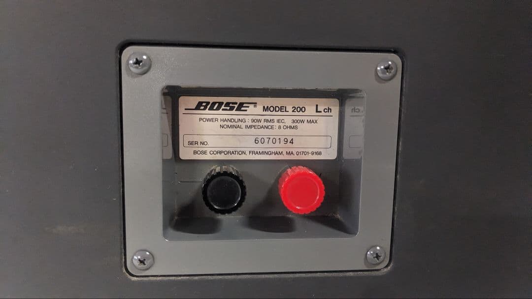 BOSE MODEL 200 スピーカー 天吊りタイプ　L側２台　純正金物セット