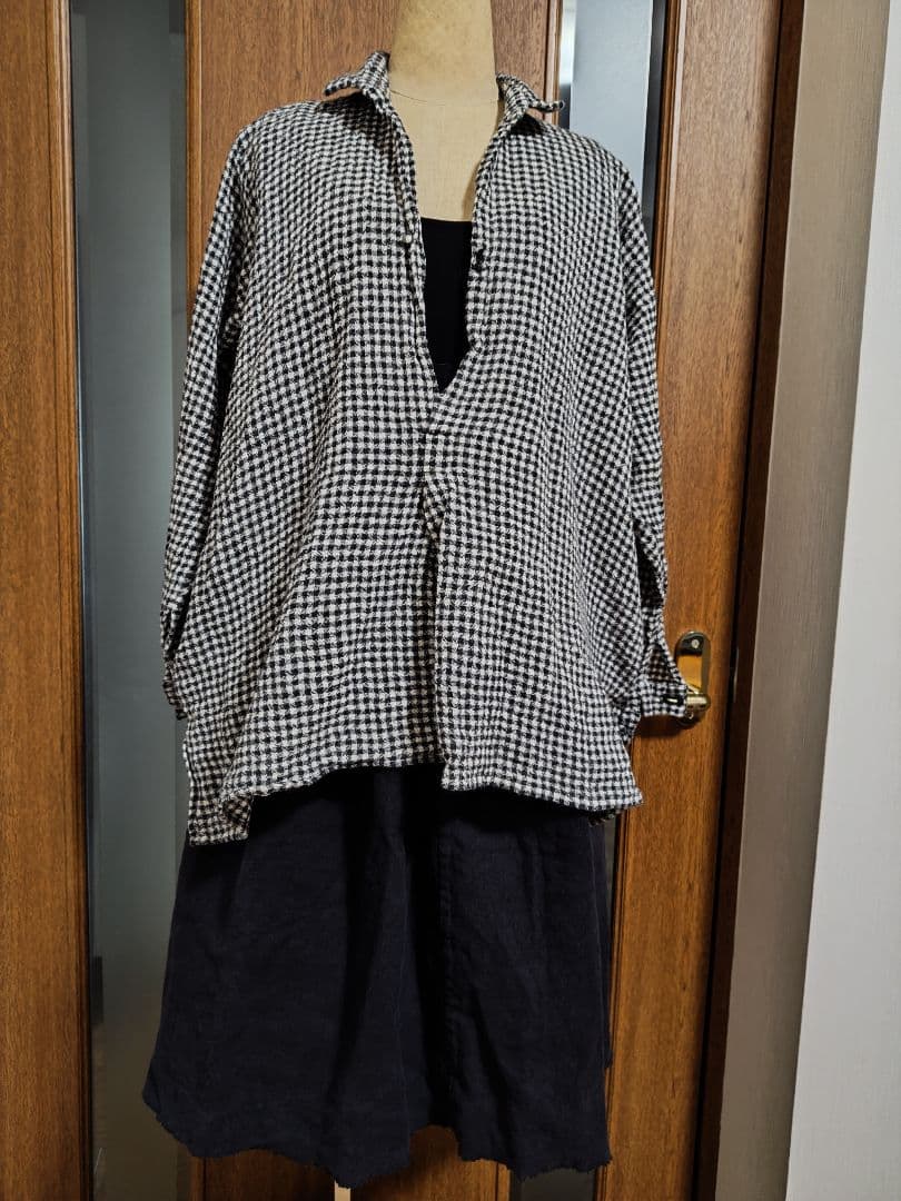 鉄刀木　daniela gregis ヘビーリネン100スカート　新品