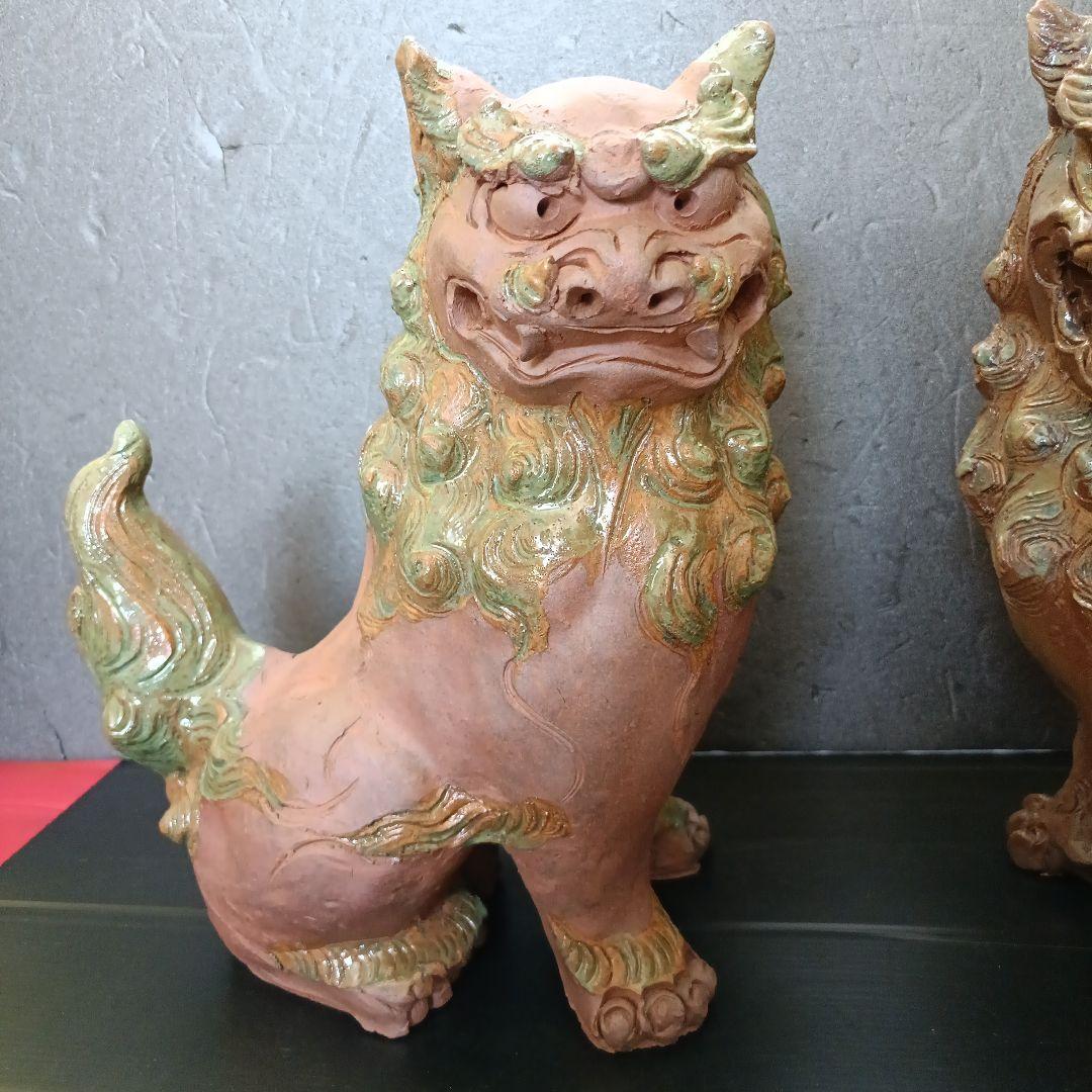 マスカット　シーサー　壺屋焼