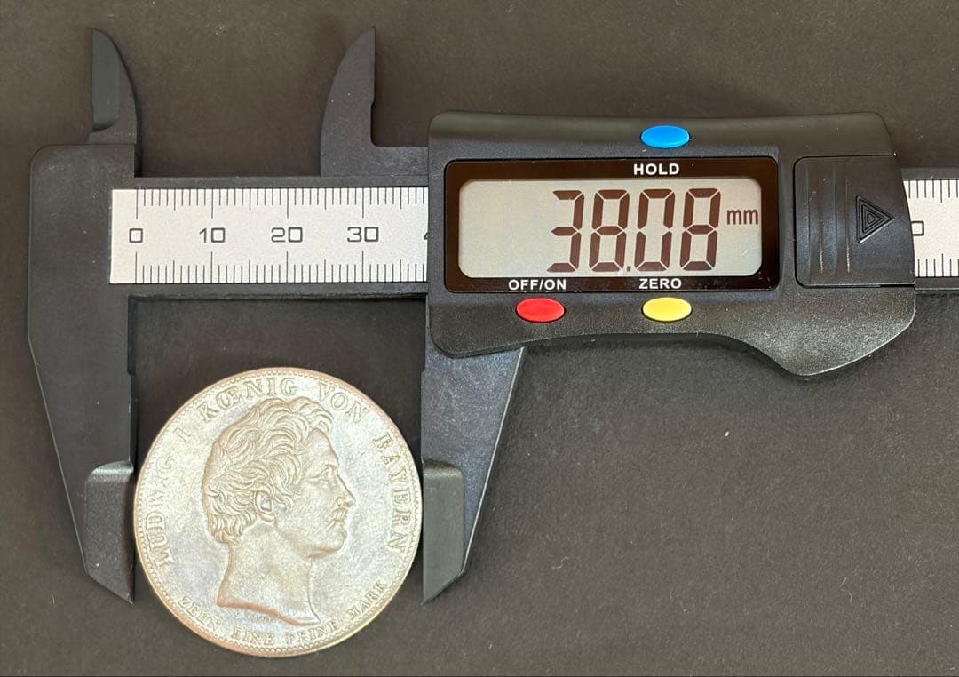 1837年 独バイエルン 聖ミヒャエル勲章 銀メダル ルートヴィヒ1世 38mm