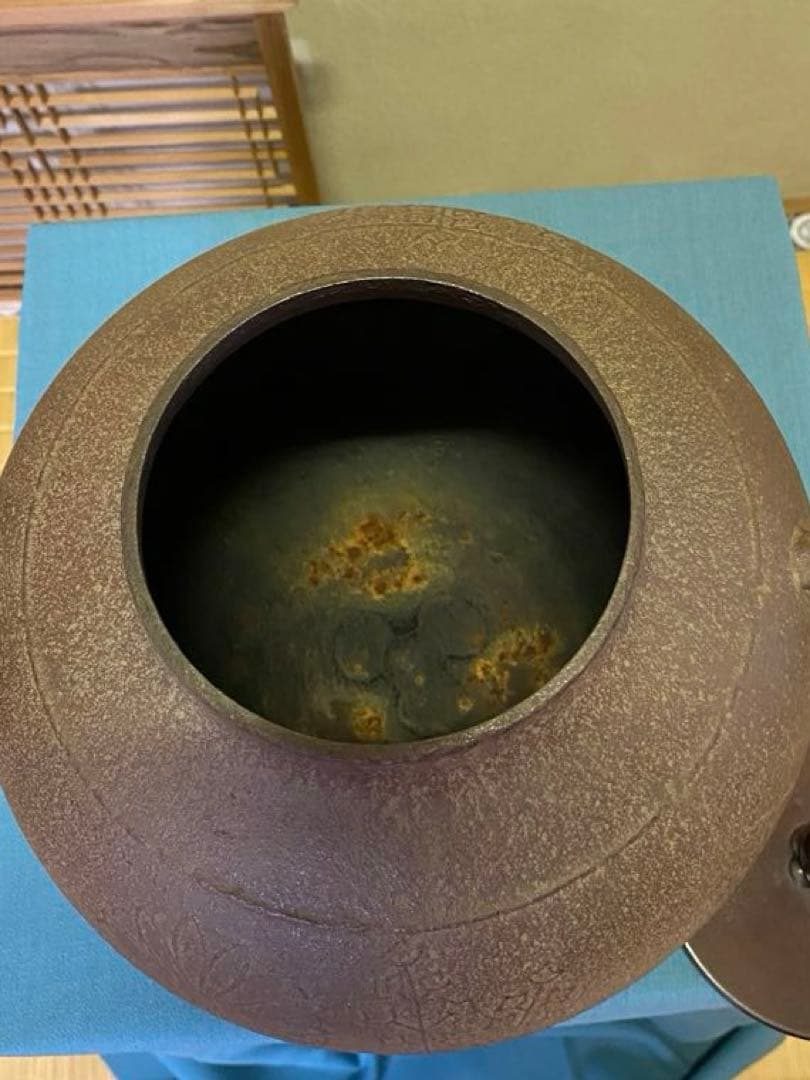 ⭐️本日限定⭐️茶道具/炉釜　真形釜　菊桐