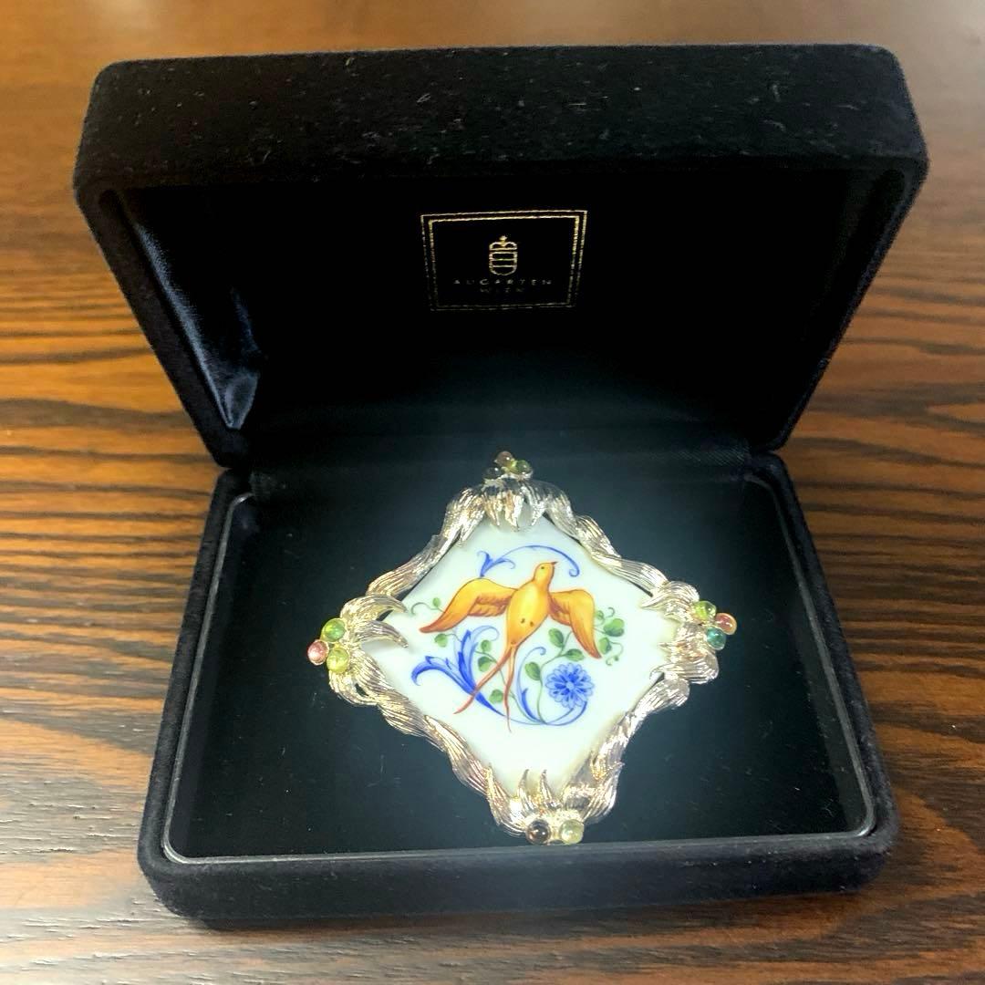 大幅お値下げ✤希少✤アウガルテン インペリアルガーデン ブローチ (ケース付き)