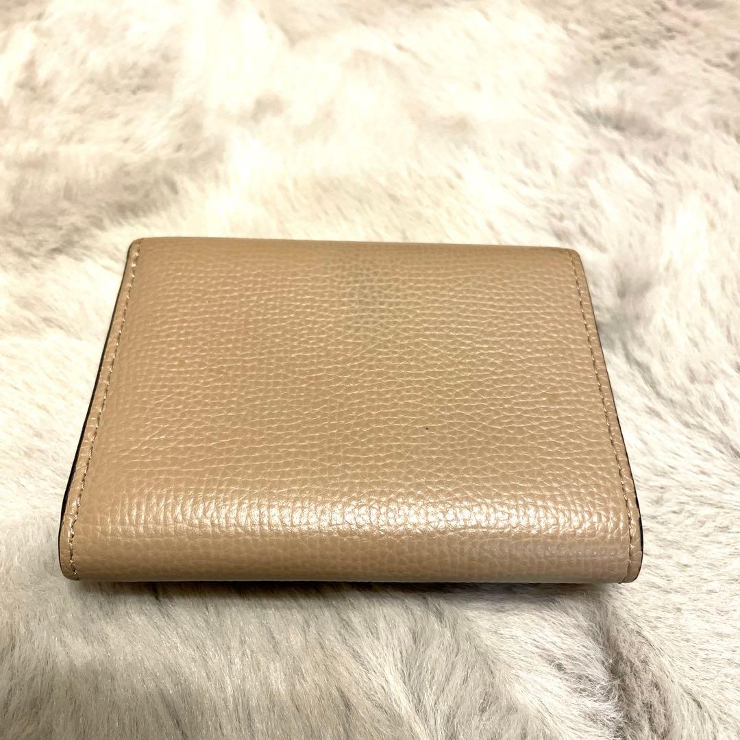LOEWE トライフォールド ウォレット　三つ折り財布（サンド）