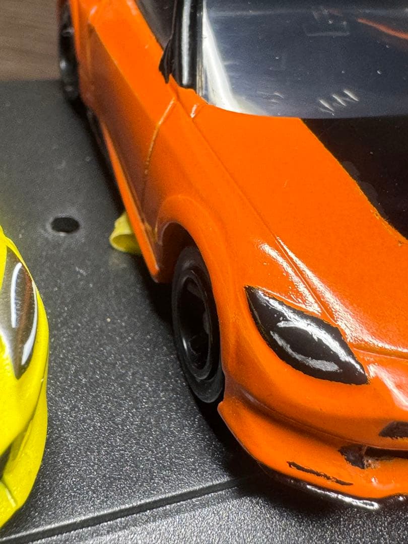 rz 34 トミカ3台セット イエロー オレンジ シルバー　オレンジが改造トミカ