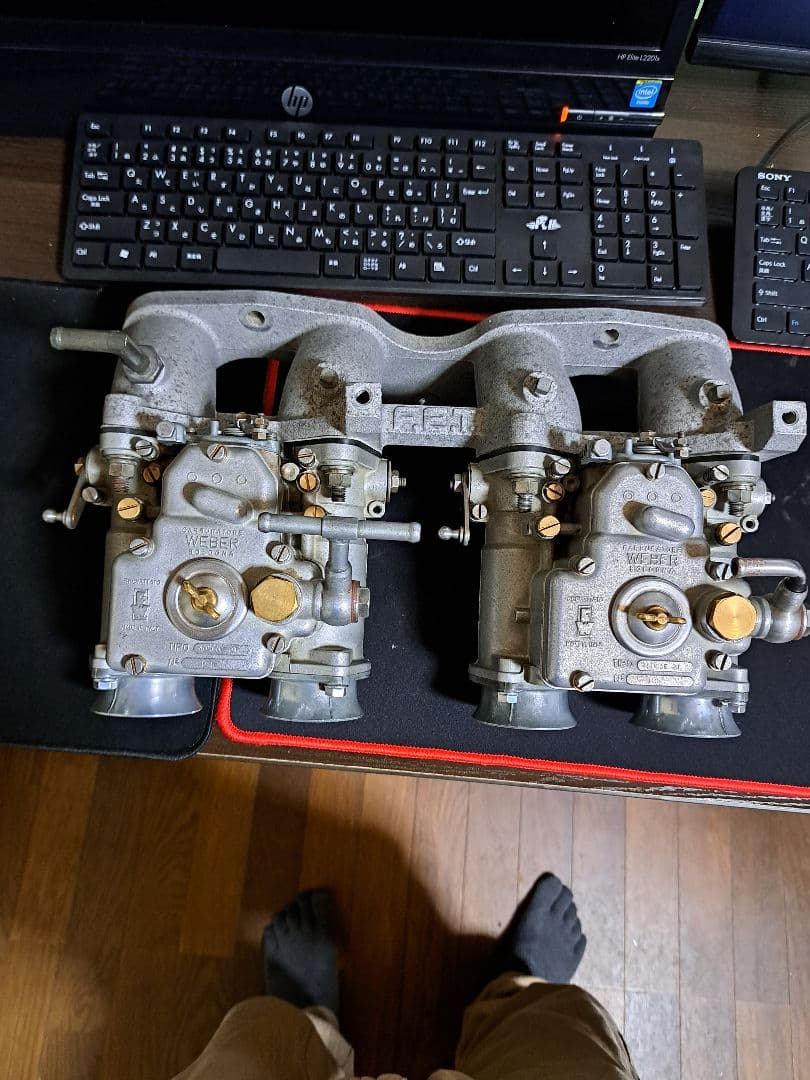 ウエ-バ-40パイK型エンジン用マニ付き