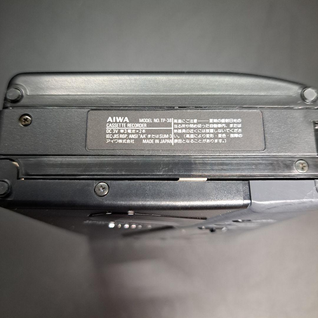 デッドストック　AIWA　アイワ　ポータブルカセットプレーヤー　TP-38