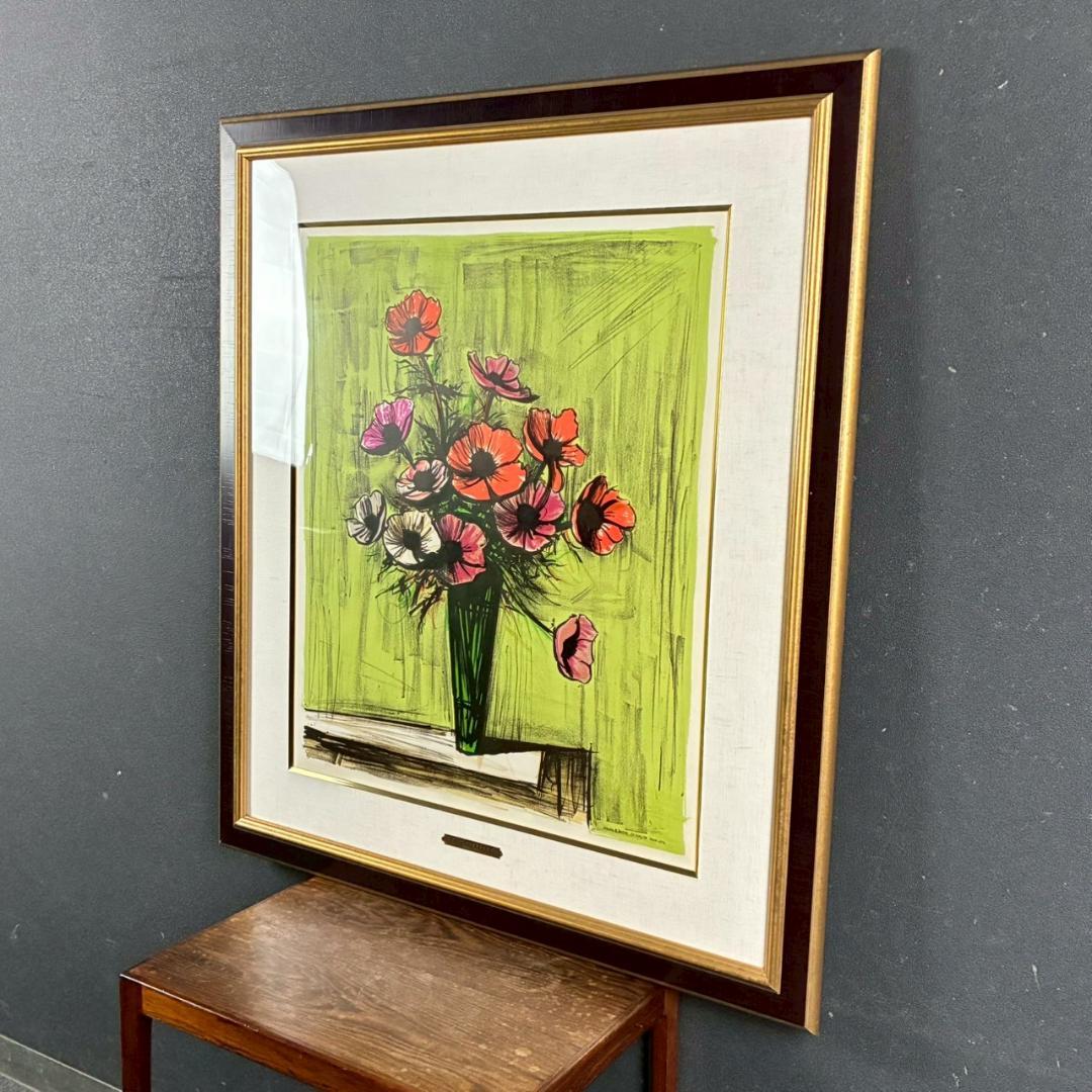 美品 ベルナール・ビュッフェ「アネモネ」リトグラフ・ソルリエ版 大作 フランス