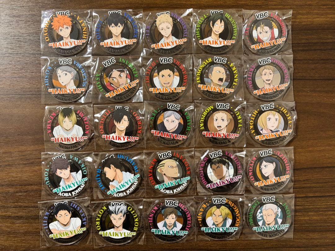ハイキュー VBC アクリルバッジ2016 新品未開封25個 セット