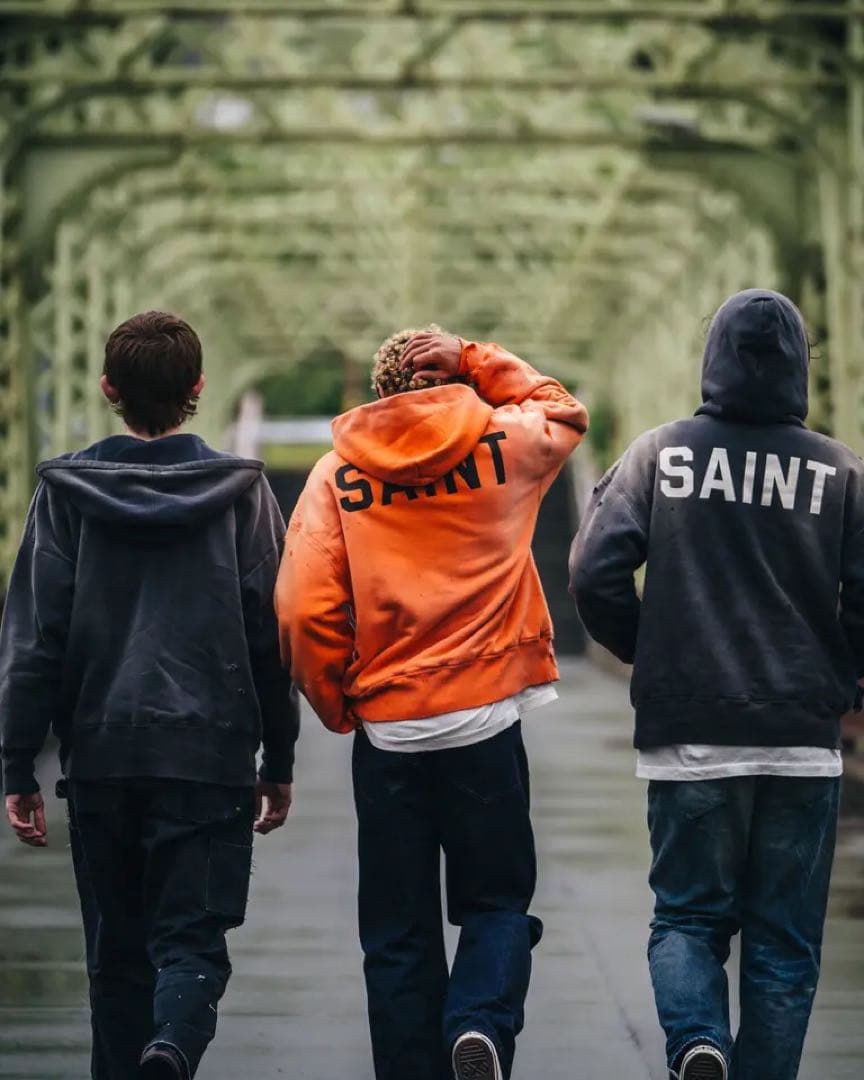 SAINT セントマイケル 25AW ベルベルジン コラボ パーカー 黒 L