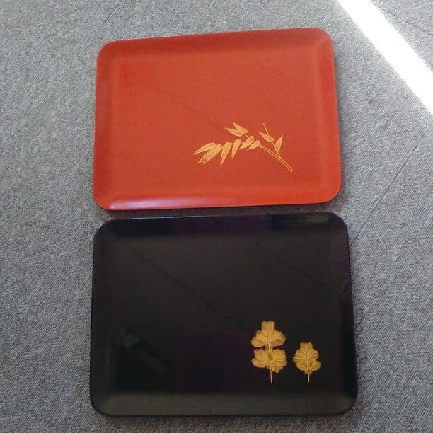 輪島塗　お盆(角盆)