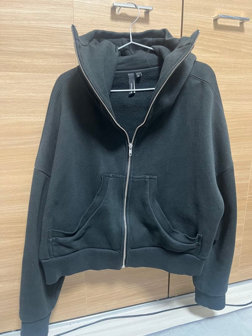 entire studios 黒 ジップアップパーカー XS