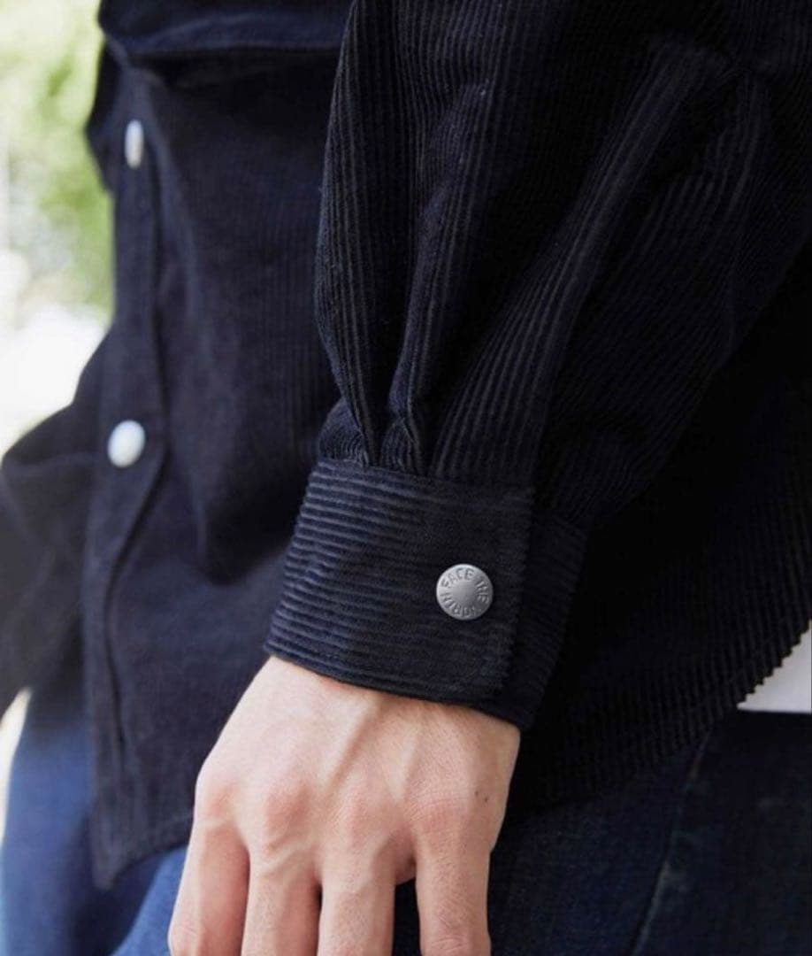 【美品Mサイズ】TNF PURPLE LABEL コーデュロイシャツジャケット