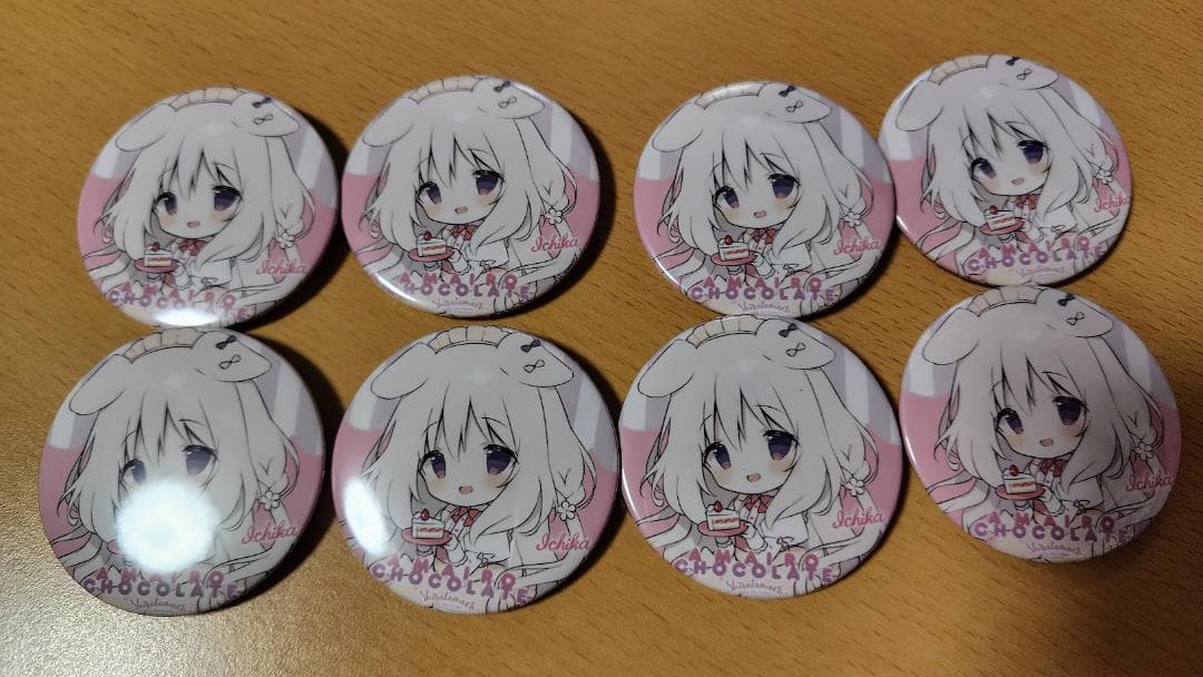 しらたま　あまいろショコラータ　ファンアート　缶バッジ　苺華SD