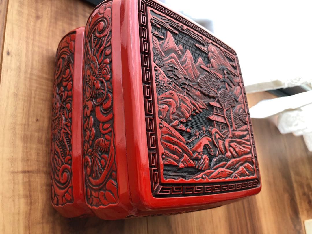 仙台　堆朱　お重