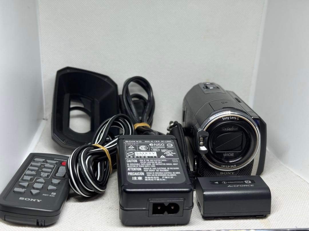 SONY ハンディーカム HDR-PJ590V フード・充電器・バッテリーセット