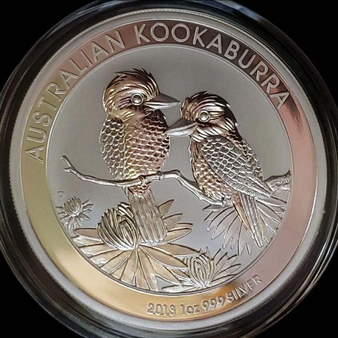 2013年版 カワセミ銀貨 純銀 9999 1オンス銀貨 オーストラリア 翡翠