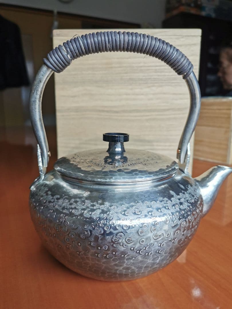 鎚起銅器　清雅堂　銅湯沸　西方正　作　玉川堂