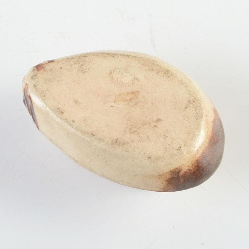 茶道具　萬古焼　森翠峰作　川蝉香合　共箱　V　9494