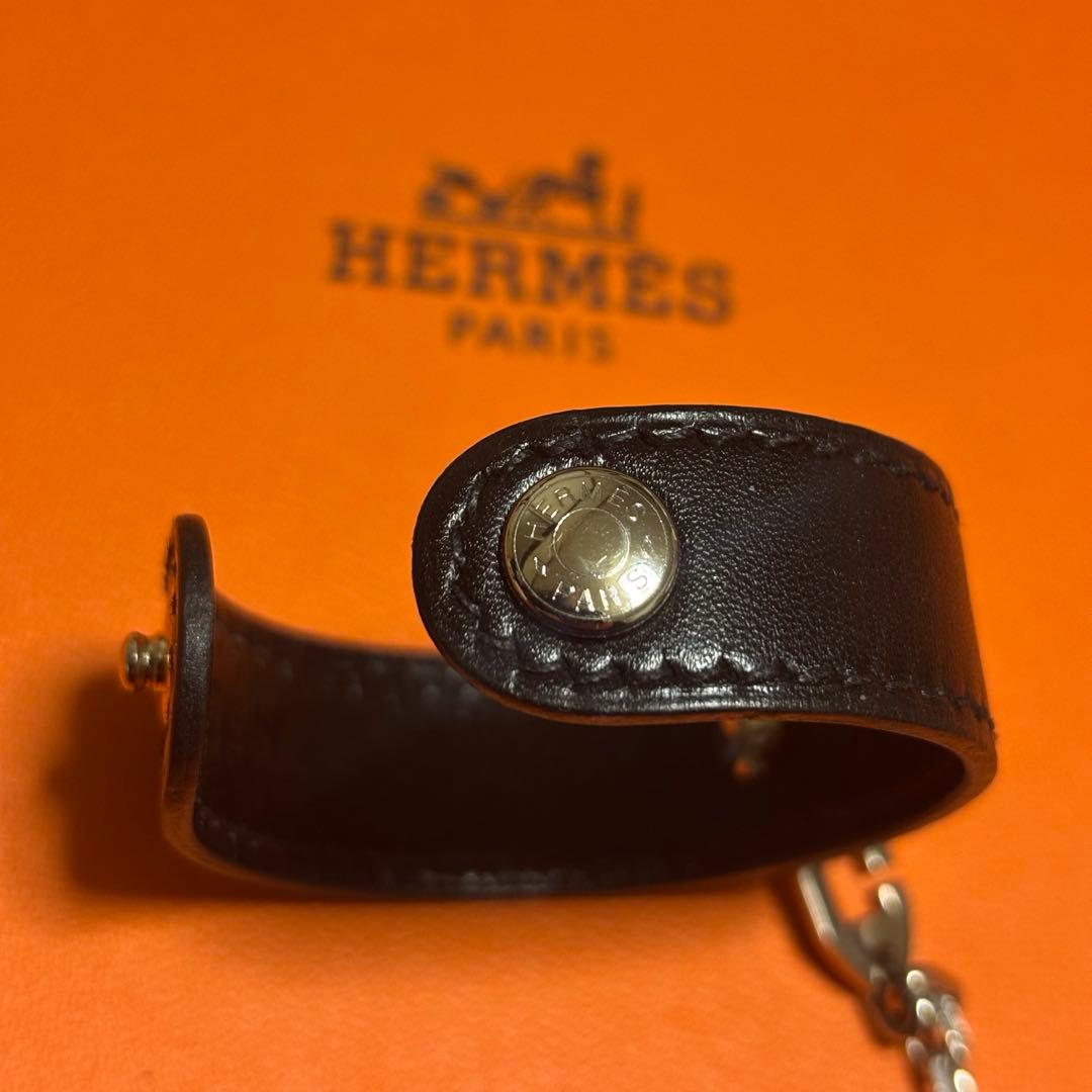 ◆エルメス HERMES グローブホルダー ブラック シルバー 美品