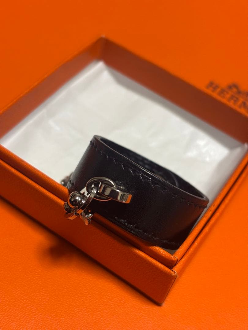 ◆エルメス HERMES グローブホルダー ブラック シルバー 美品