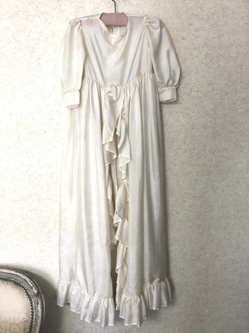 フランスアンティーク　コミュニオン　ドレス　初聖体   ハンガー付き