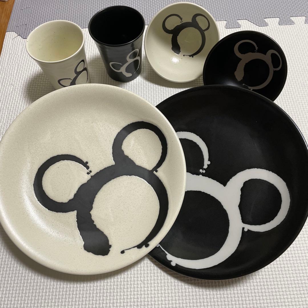 Disney ミッキーマウス 和食器6点セット