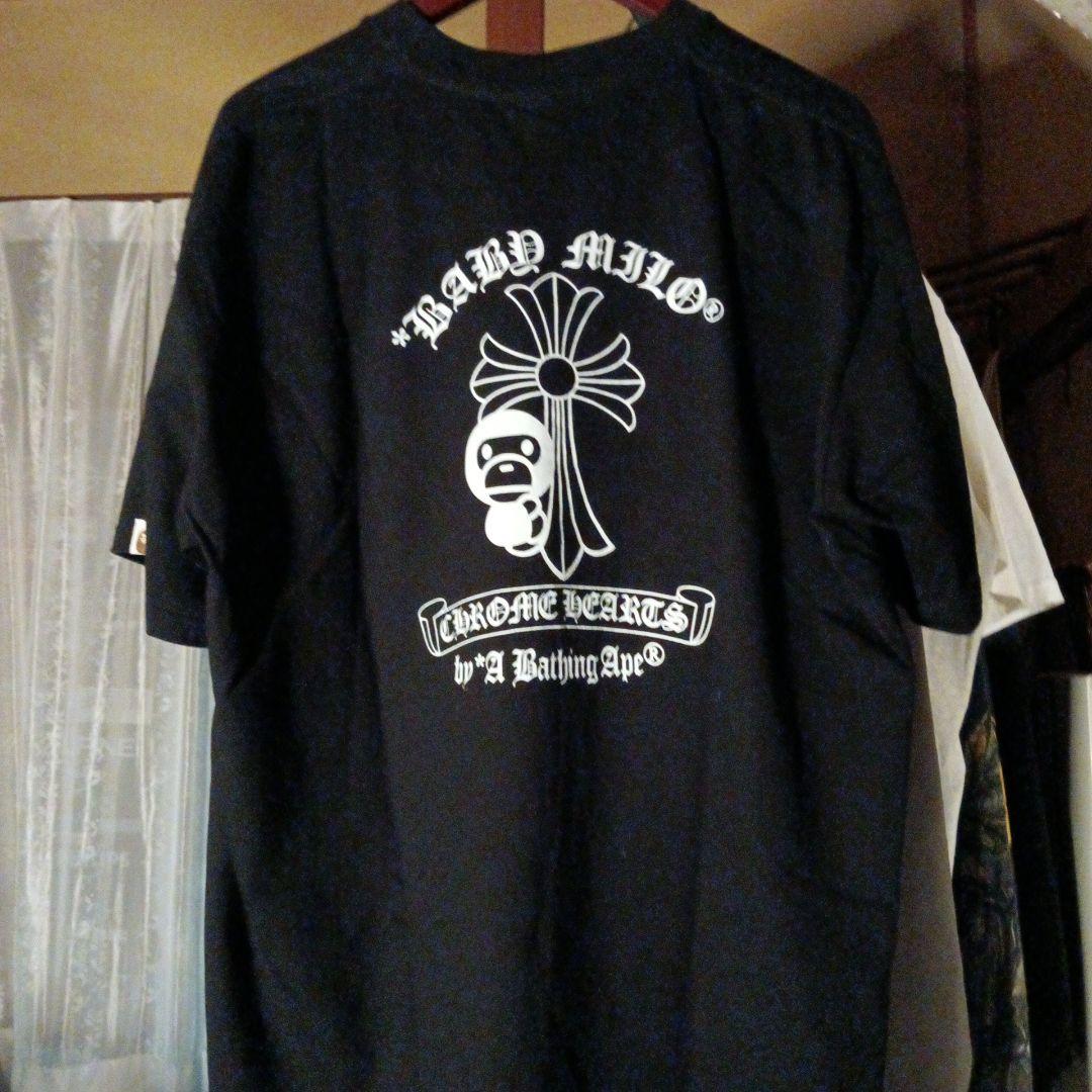 A BATHING APE クロムハーツ Tシャツ ブラック