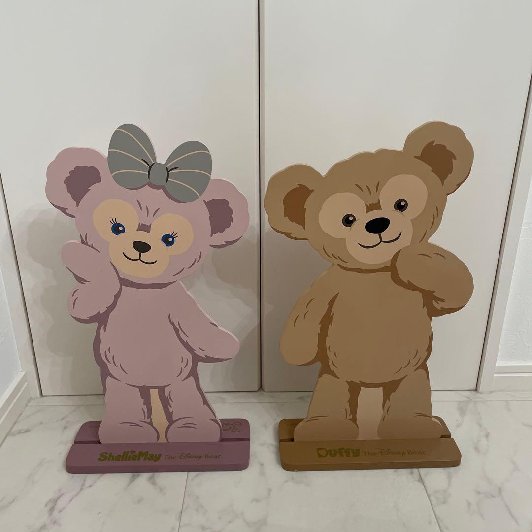 ダッフィー シェリーメイ オブジェ ウッドボード