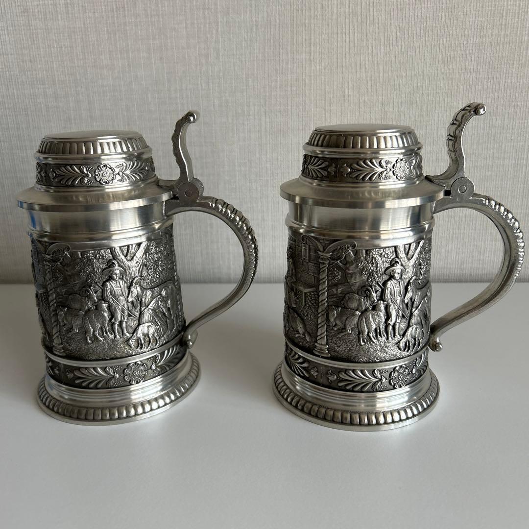 ドイツ製蓋つきビアジョッキ