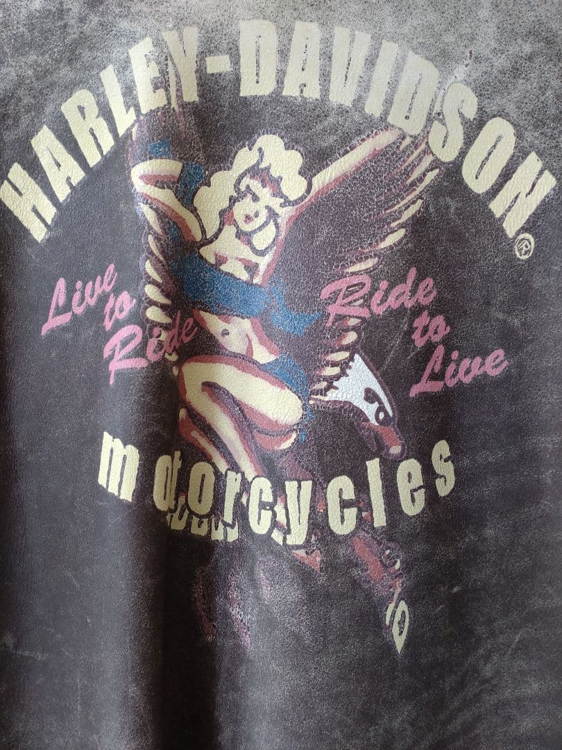 ☆ハーレーダビットソン☆本革/レザージャケット /ブラウン☆Sexy&cool☆