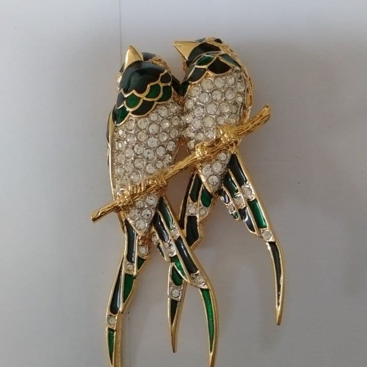 ドーラン　ヴィンテージ 鳥のブローチ