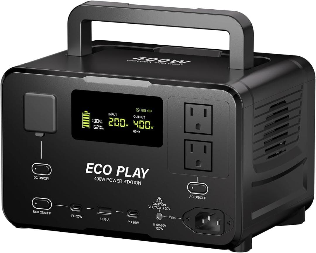 マ*サ様 【新品】ECO PLAY 400W ポータブル電源