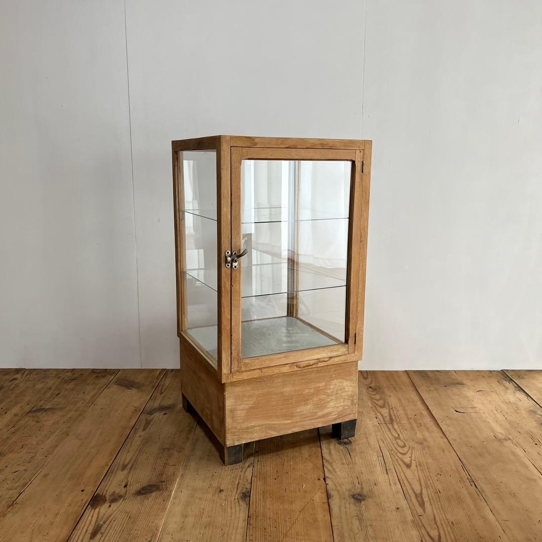 アンティーク ガラスケース ショーケース レトロ 飾り棚 z780