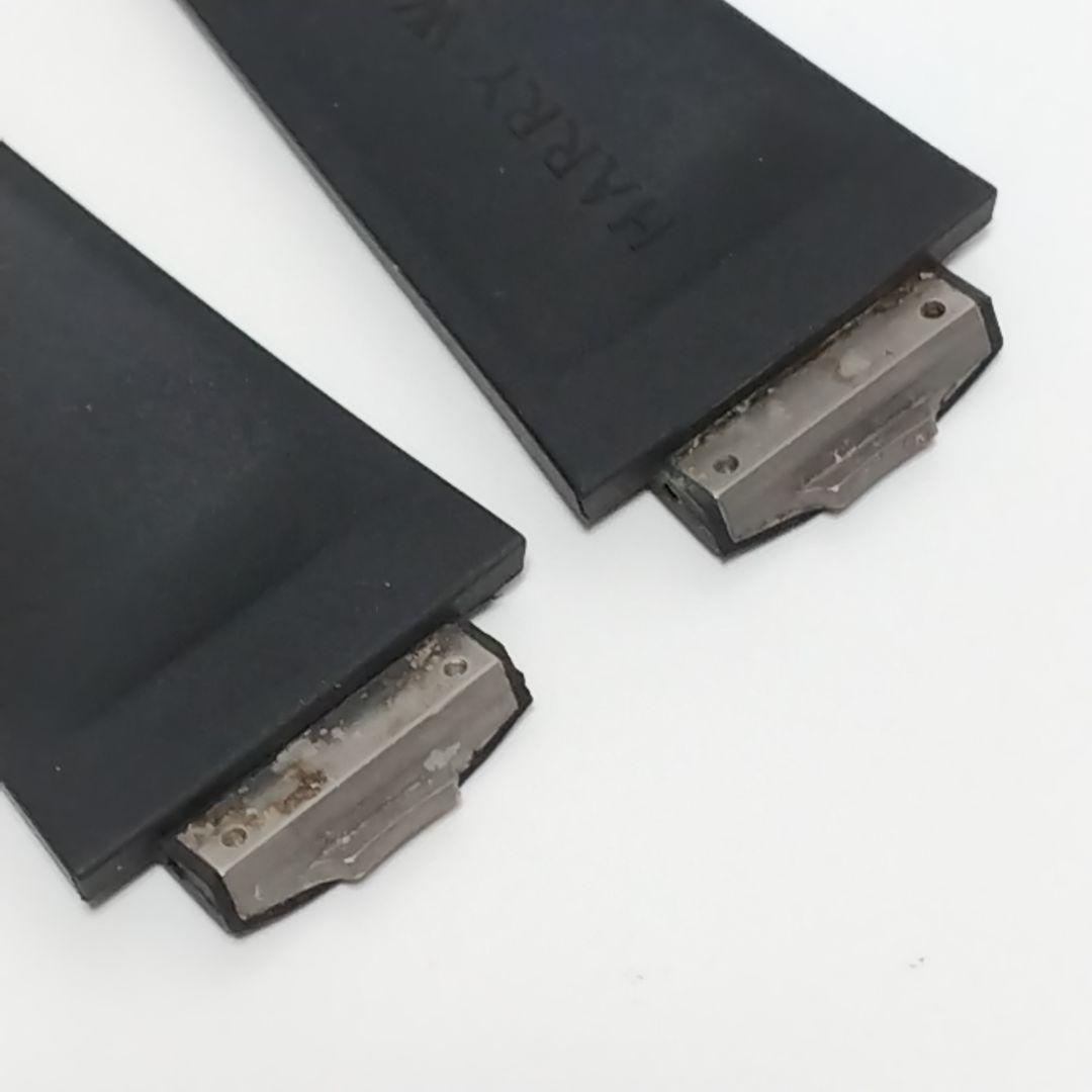 ハリーウィンストン　オーシャンスポーツ　ラバーベルト ストラップ　ブラック