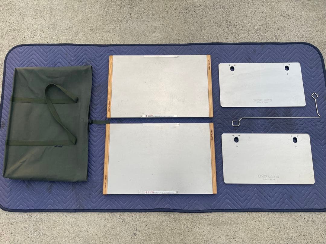 ユニフレーム 焚き火テーブル&レッグラック×2 専用ハンガー 専用トートセット