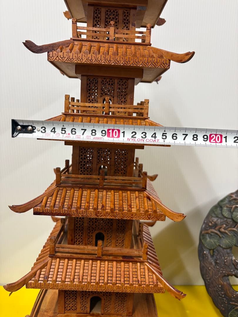 昭和レトロ五重の塔置物（木製）✨【新春お宝雑貨市】✨