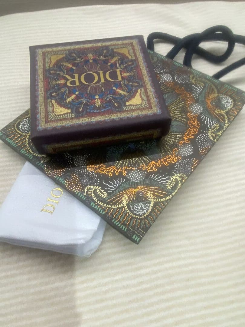 ディオール DIOR メタル & クリスタル ピアス 美品